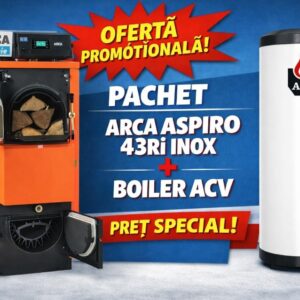 Pachet Arca Aspiro 43RI Inox + Boiler ACV 160 litri